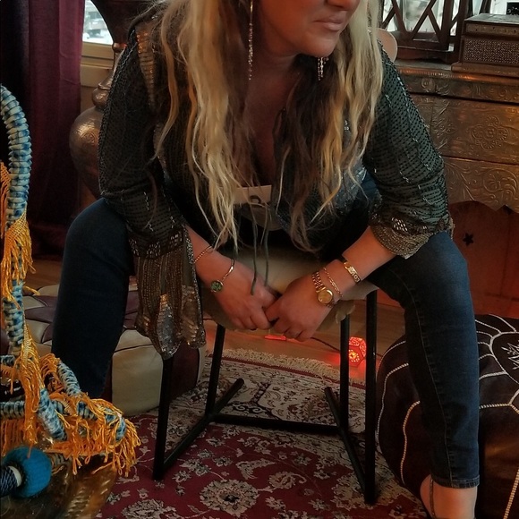 Hand made sequined jacket - Picture 5 of 11